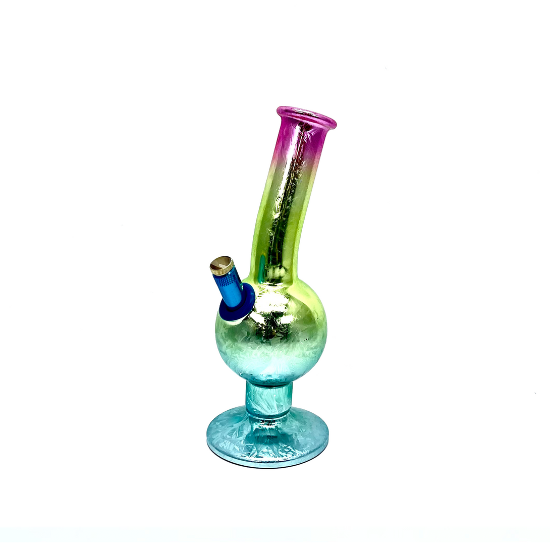 Bongfire Medium Glass Bong in ice Pink and Blue 23cm Limited Edition available online in Australia