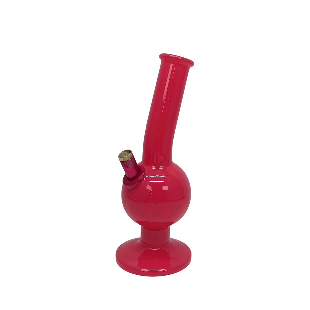 Bongfire Medium Glass Bongs in Watermelon Red - 23cm 