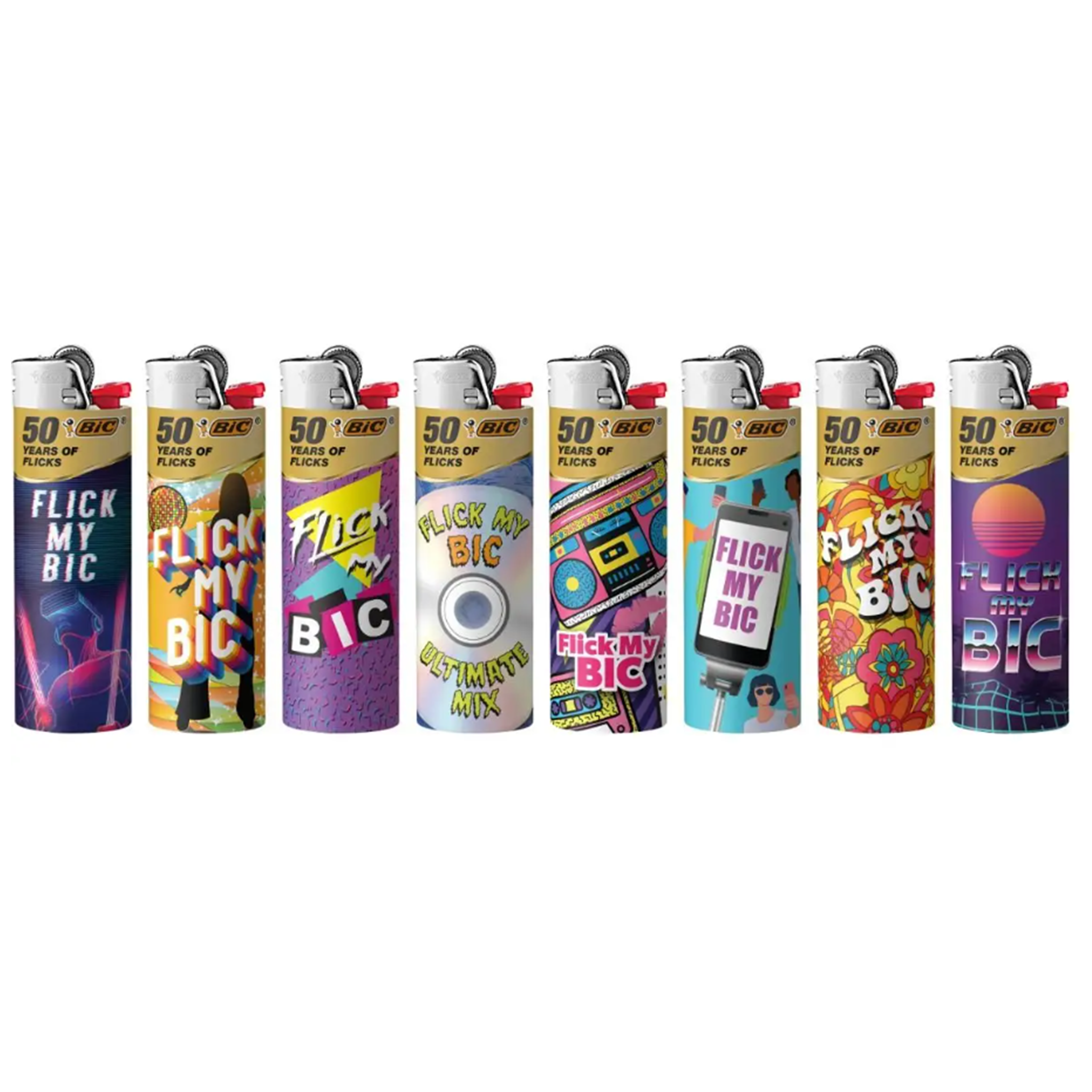 BIC Special Edition lighters 50pcs - Flick My BIC Series – BongsMart ...