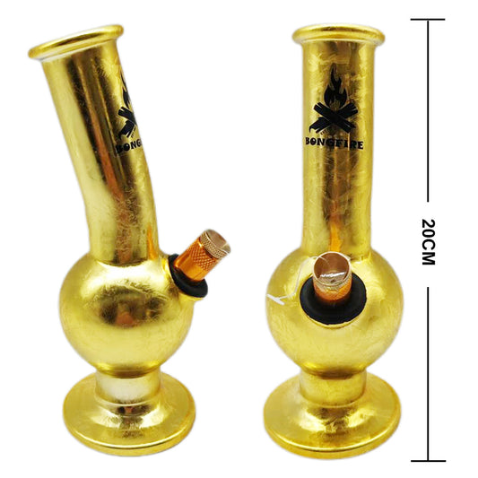 Bongfire Small Bent Bubble Gold 20cm