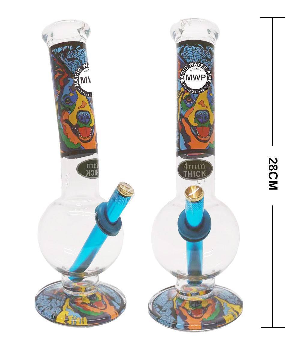 Medium Glass Bubble Bong Bongfire Snack Pic4 - 28cm