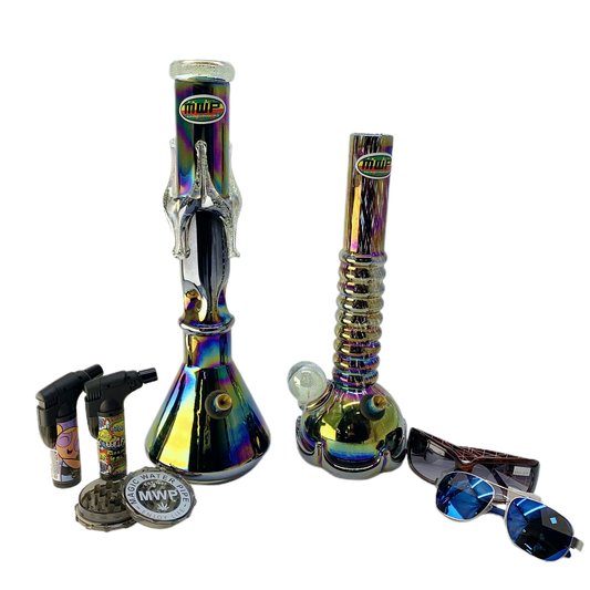 Bongs Bundle Pack - Rainbow & Iridescent Bong Bundle