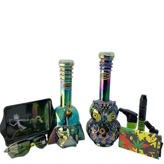 Bongs Bundle Pack - Night Watcher Owl & 3G Glass Bundle