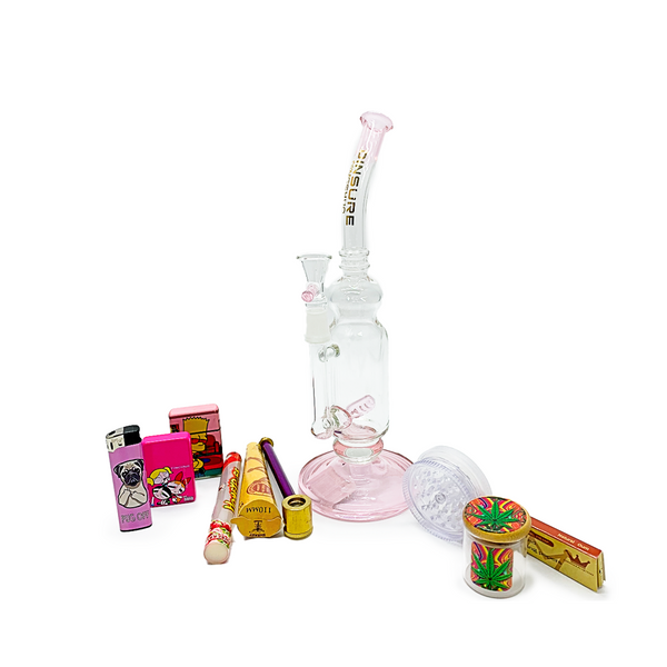 Bong Bundle Set -  Pink Bong