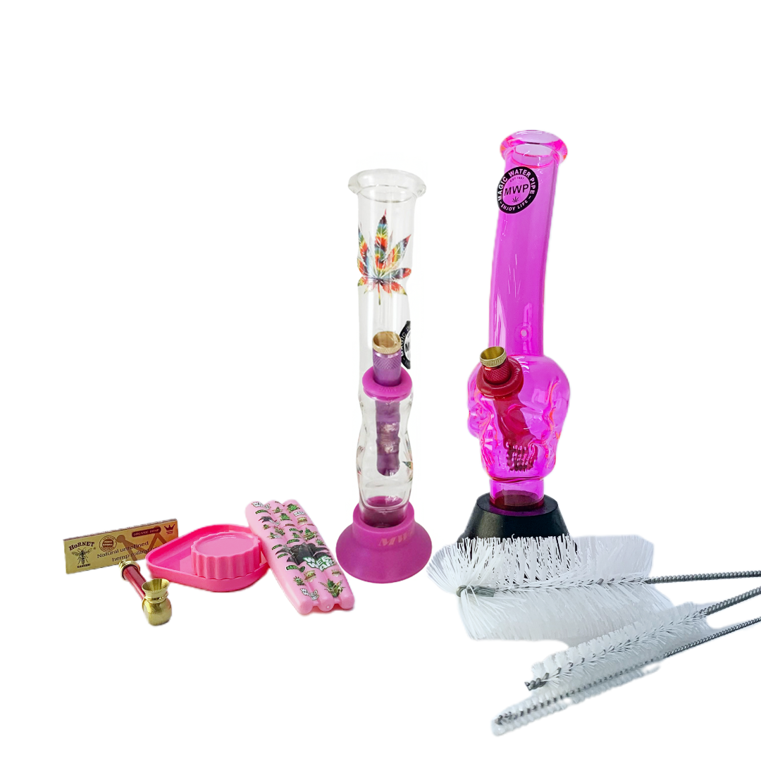 Bongs Regular Bundle Pack - Pink Leaf