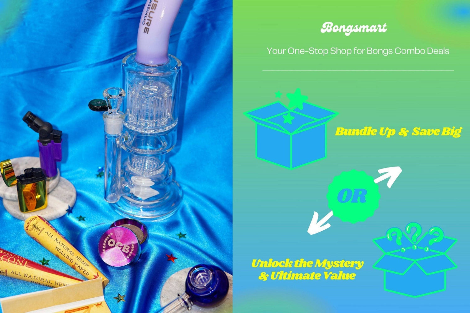 Value Glass Bong Bundles and starter kits at Australia's #1 Bong Shop.