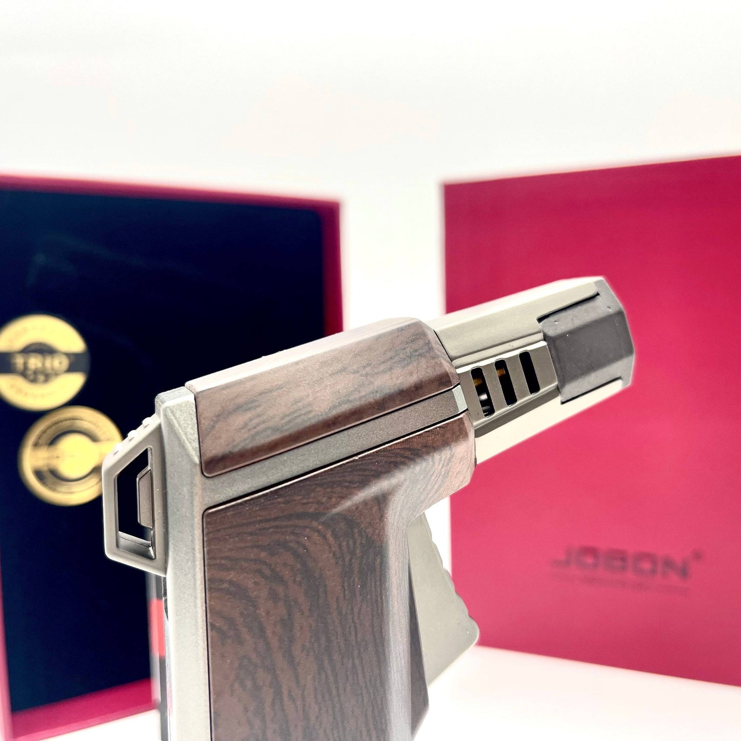 JOBON Jet Lighter - Silver Brown