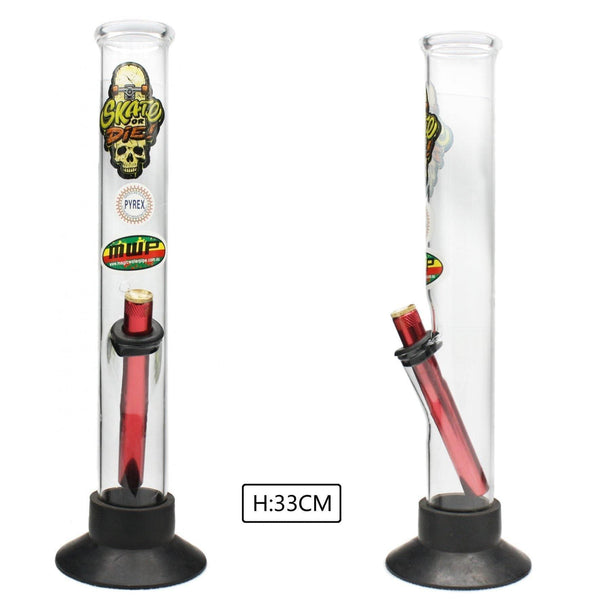 Large Didgeridoo Bonza Pipe Skate Or Die design 33cm glass bong from Australia