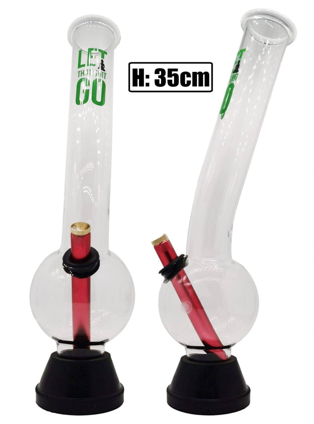 XLarge Glass Bonza Bubble Bong - Let It Go Design from Bongs Australia