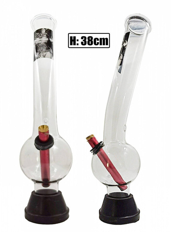 XLarge Glass Bonza Bubble bong with Sexy Lady design available online in Australia