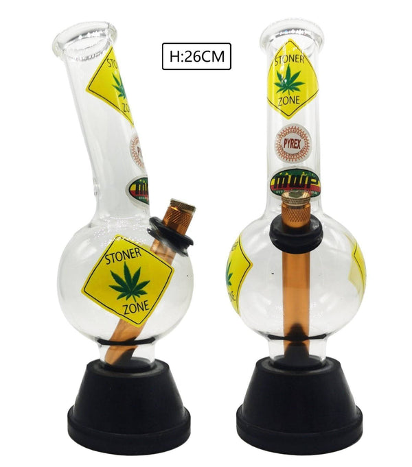 MWP Medium Bent Bubble R&M Design 25cm glass bong