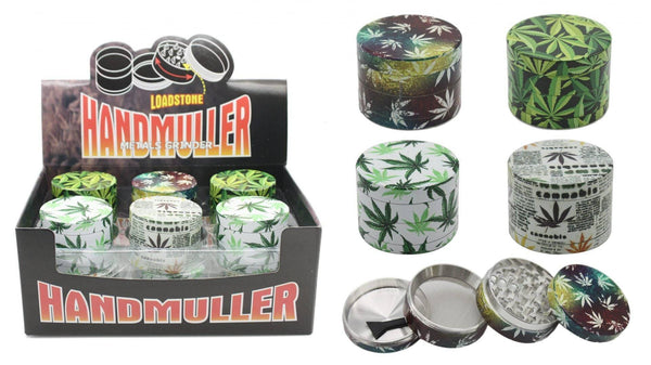 3D Leaf 4 Piece Laser Cut Grinder With Storage