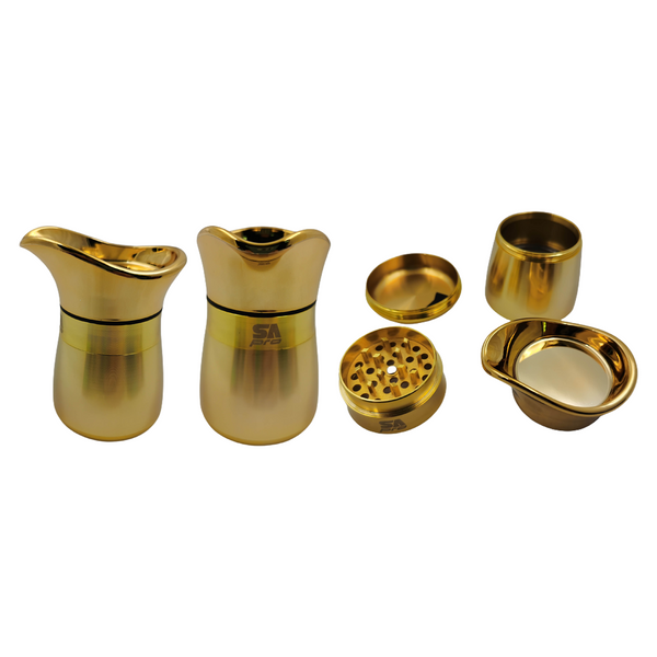 Grinder SA Pro 4 Piece Gold Herb Grinder 5.5cm