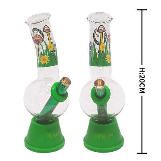 MWP Small Bent Bubble Mushroom glass bong 20cm available online in Australia