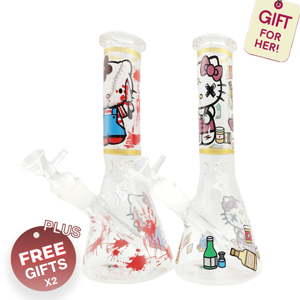 Regular Bong Bundle – Chaos Kitty Edition(2Bongs+Gifts)