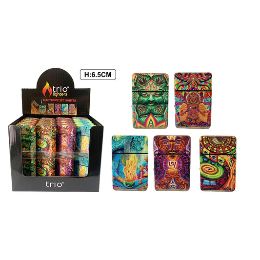 Single Jet Colourful Mandala Lighter