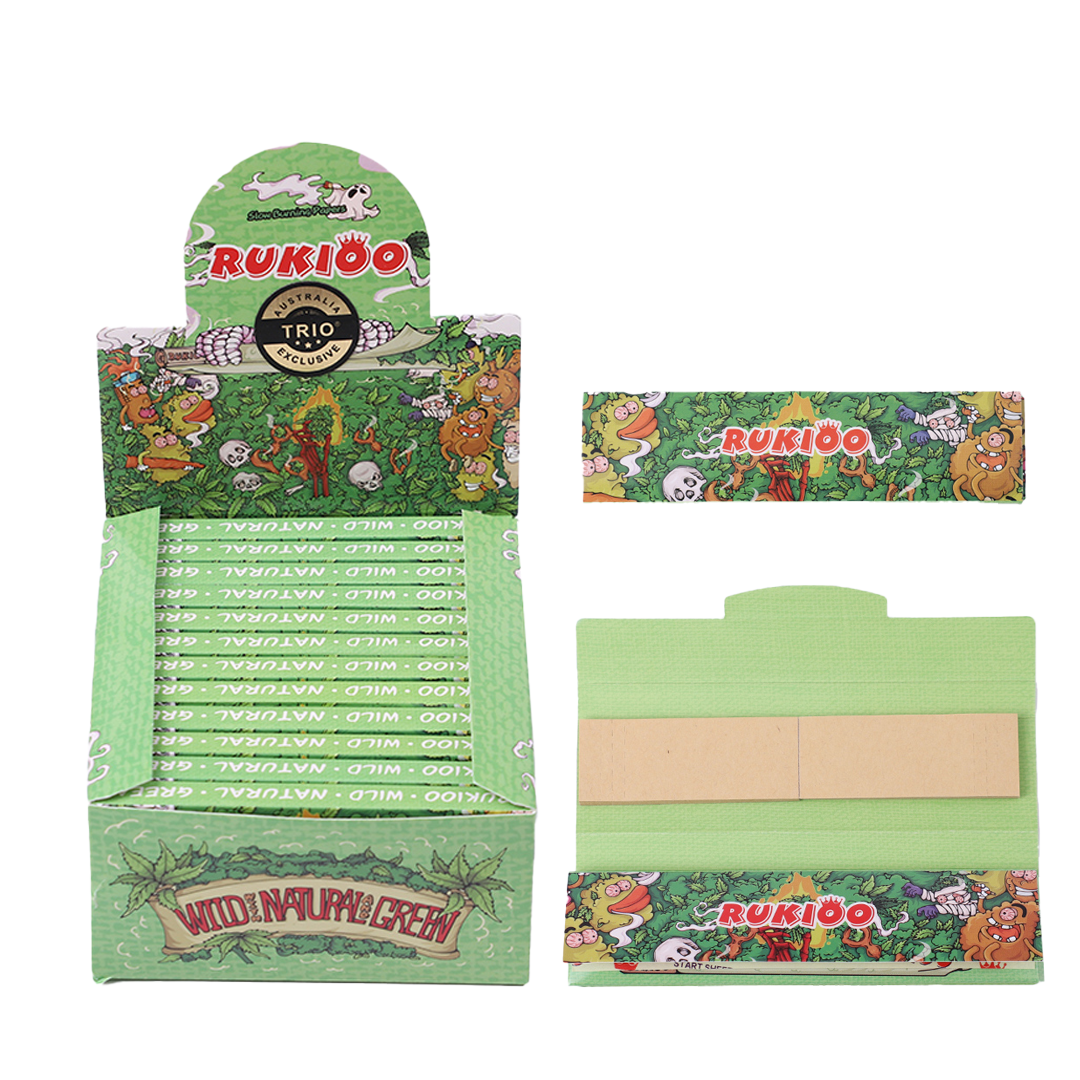 Rukioo 11cm Natural Hemp Papers with Tips