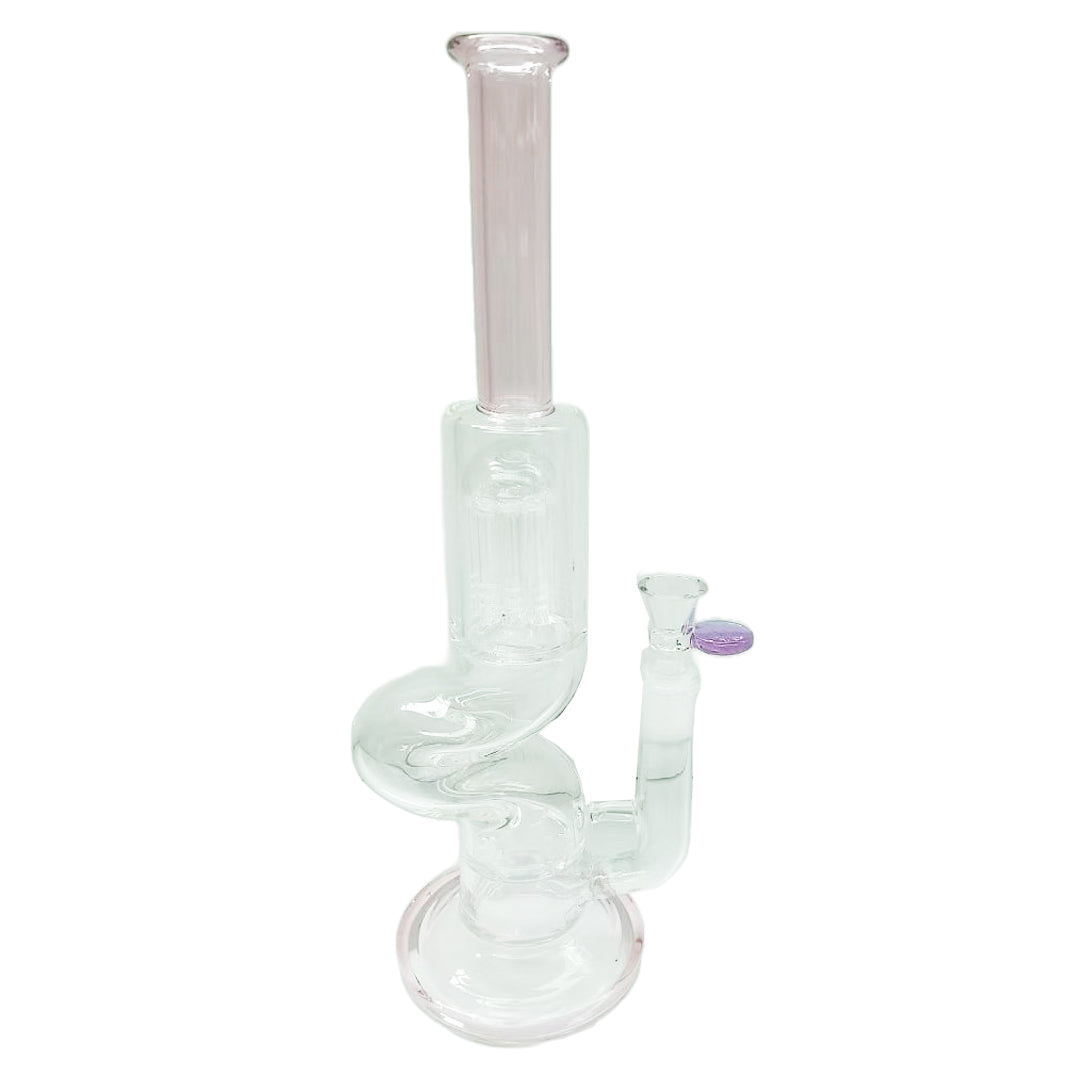 Stone Age 1 Glass Bong Inline Percolator Bong – 34.5cm