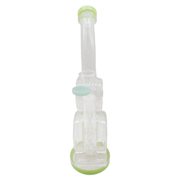The Stone Age Lime Green Orbit Recycler Bong -30.5cm