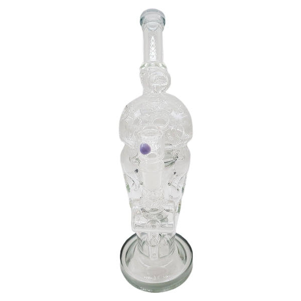 The Stone Age Clear Matrix Percolator Glass Bong 33cm