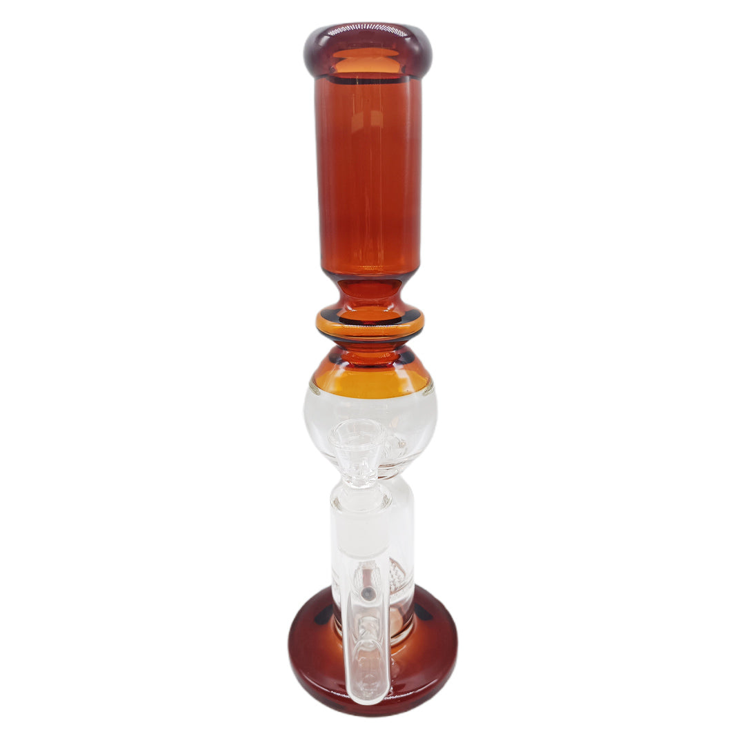 The Stone Age Amber Perc Glass Bong 35.5cm 