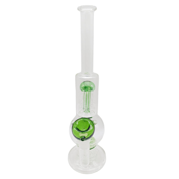 The Stone Age Green Tree Percolator Glass Bong 36cm