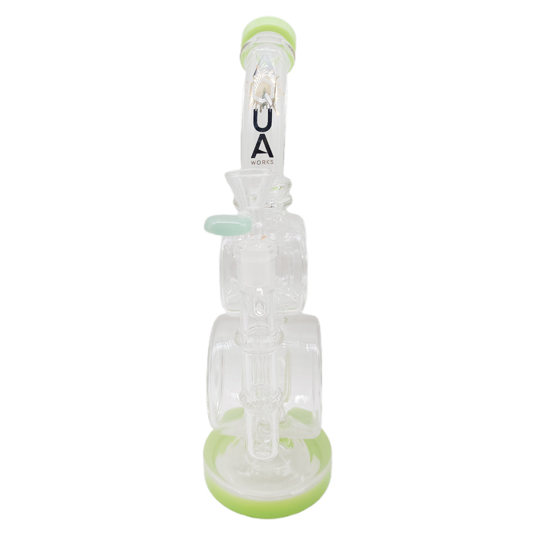 The Stone Age Lime Helix Orb Recycler Bong 30.5cm