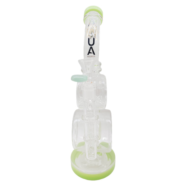 The Stone Age Lime Helix Orb Recycler Bong 30.5cm