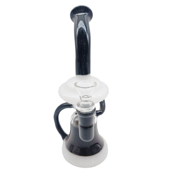 The Obsidian Spiral Recycler Bong (26.5cm)