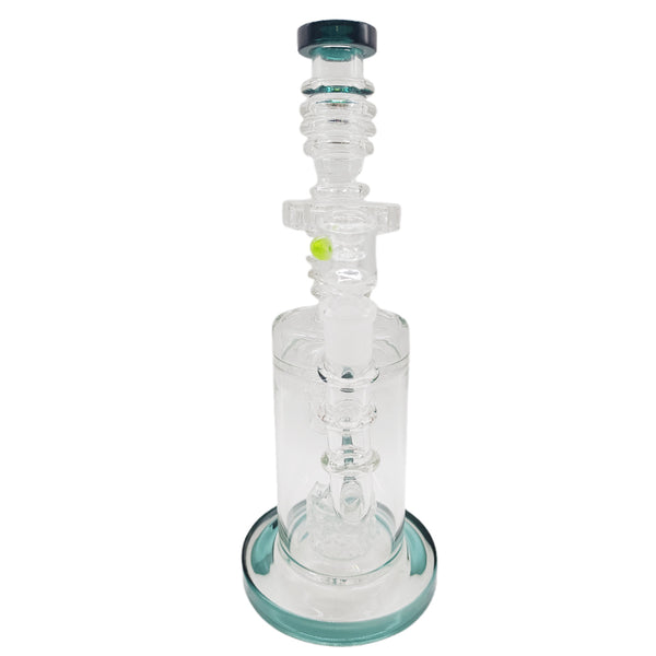 The Emerald Fortress Matrix Perc Glass Bong 30.5cm