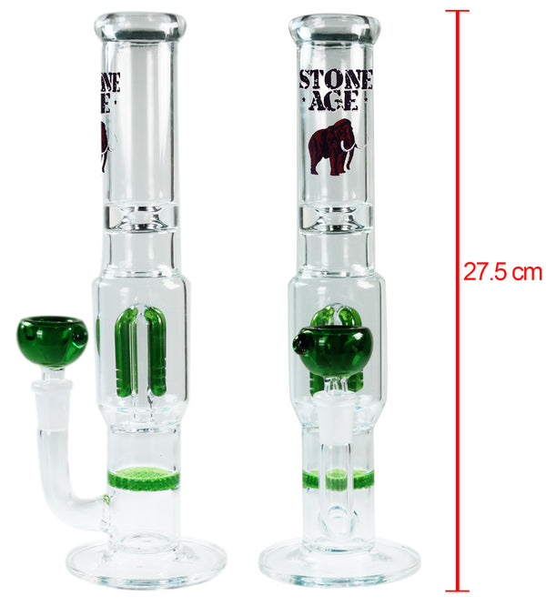 Stone Age Glass SUPER THICK Bong with Arm Perc 27.5cm