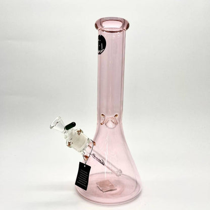 Large Stone Age Pink Classic Beaker Glass Bongs - 36cm