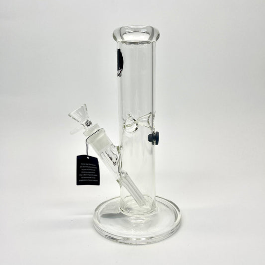 Stone Age Starter Thick Straight Tube Glass Bongs -  27cm