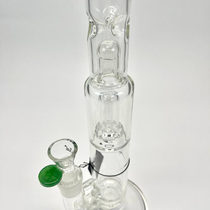 Large Stone Age Double Percolator Glass Bongs - 35cm