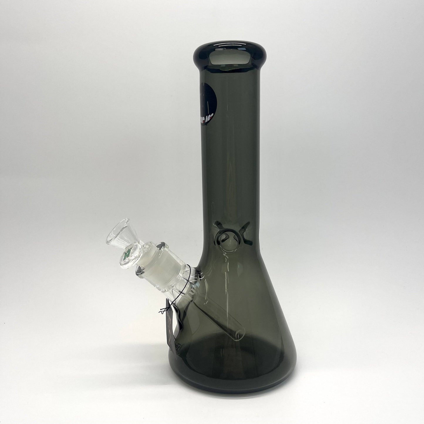 Large Stone Age Full Shadow Black Beaker Base Glass Bongs - 30cm