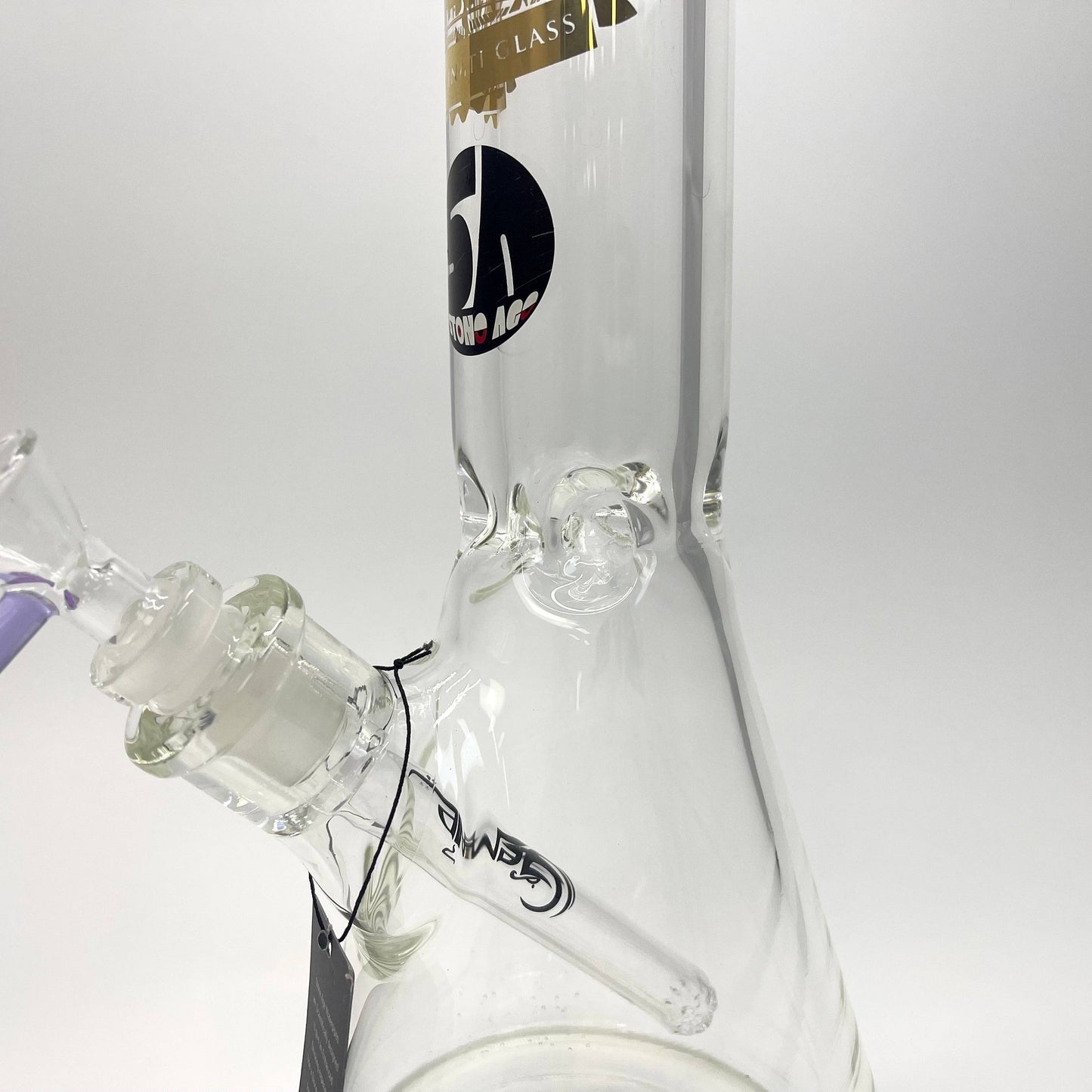 Large Stone Age Clear Beaker Glass Bongs - 30cm