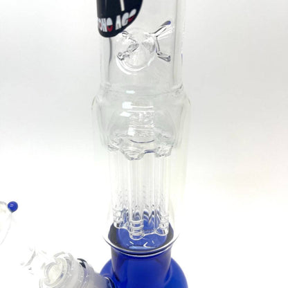 Large Stone Age Blue Tree Percolator Glass Bongs - 30cm