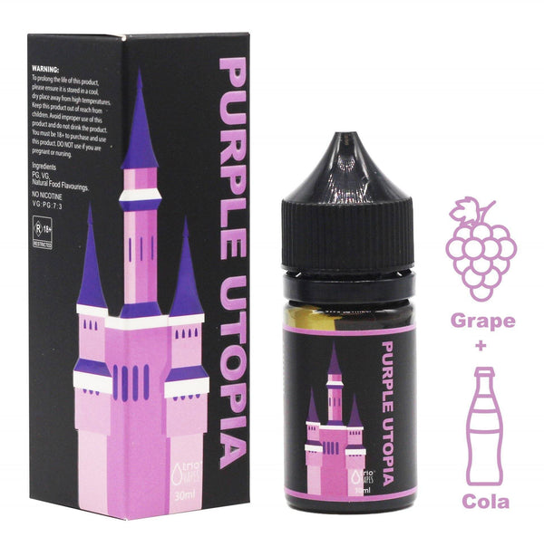 Trio Premium E-juice 30ml PURPLE UTOPIA with glass bongs and water pipes