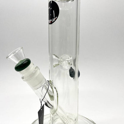 Medium Stone Age Straight Tube Glass Bongs w/Ice Catcher - 26cm