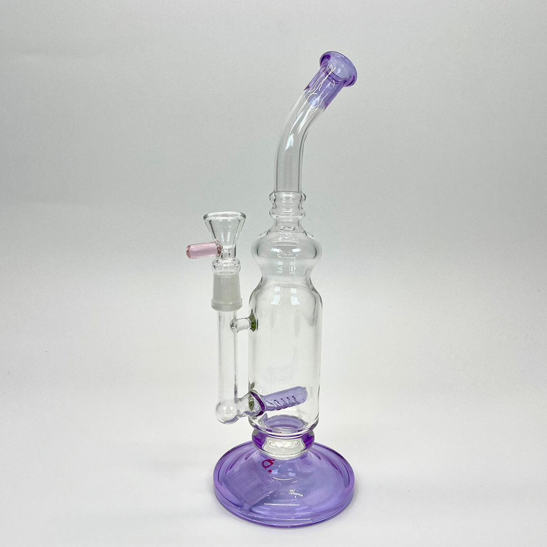 Weedo Medium Glass Bongs Luxury Purple - 29cm Percolator Bong ...