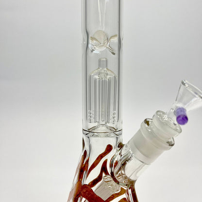 Weedo Large Tree Percolator Amber Glass Bong (30cm)(Special Edition Only 1 In Stock)