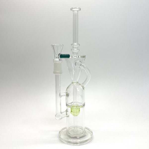 Weedo Medium Glass Bongs Smoking Cross Structure - 28cm Percolator Bong