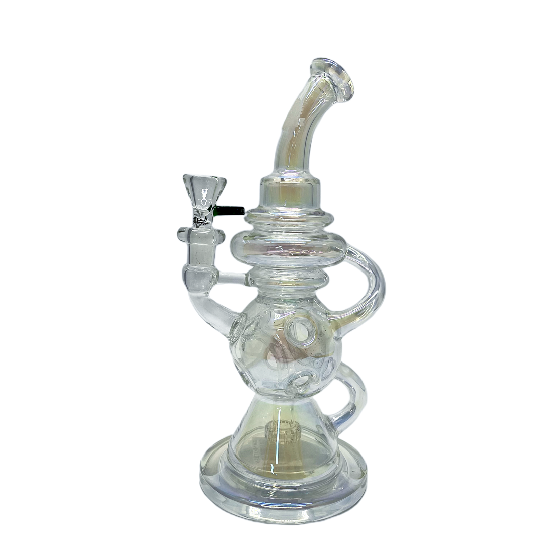 Weedo Medium Glass Bongs with Smoking Cross System - 28cm