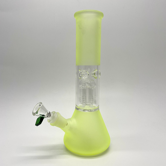 Weedo Medium Glass Bongs Fluor Green - 28cm