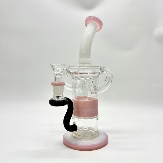 Weedo Medium Glass Bongs Slime Dab Rig - 24cm