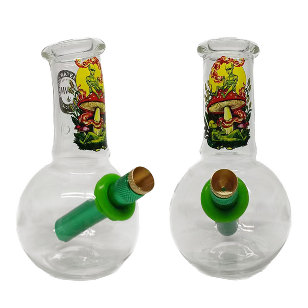 MWP Small Glass Bongs Igloo Alien Mushroom  15cm