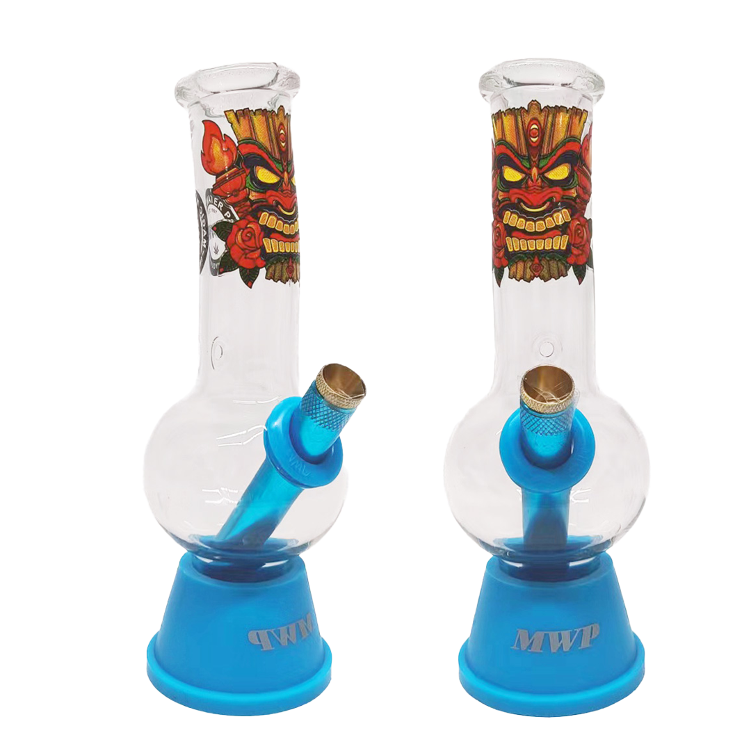 MWP Small Glass Bongs Tiki Hub 20cm