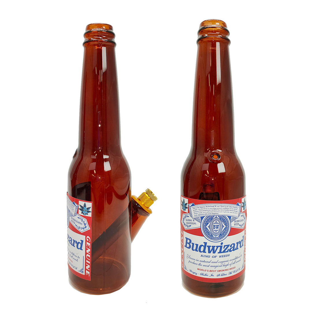 MWP Medium Glass  Bongs Beer Bottle - 26cm