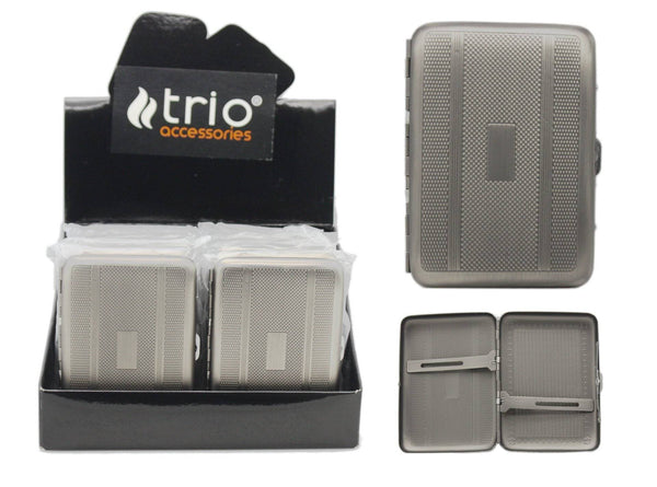 Metal Cigarette Case themed glass bong with water pipe feature