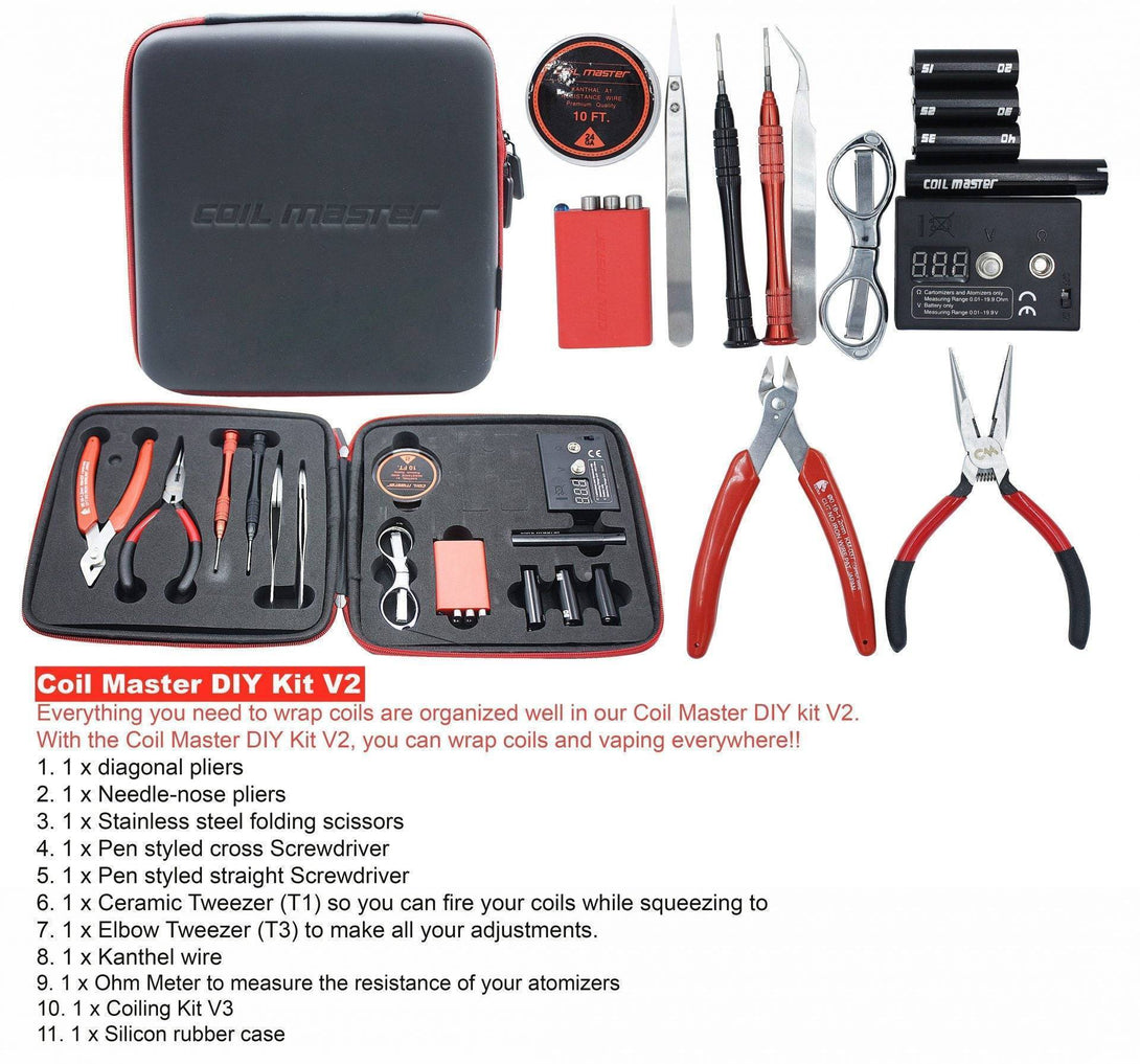 Coil Master DIY Kit V2 for making coils on glass bongs and water pipes available online in Australia